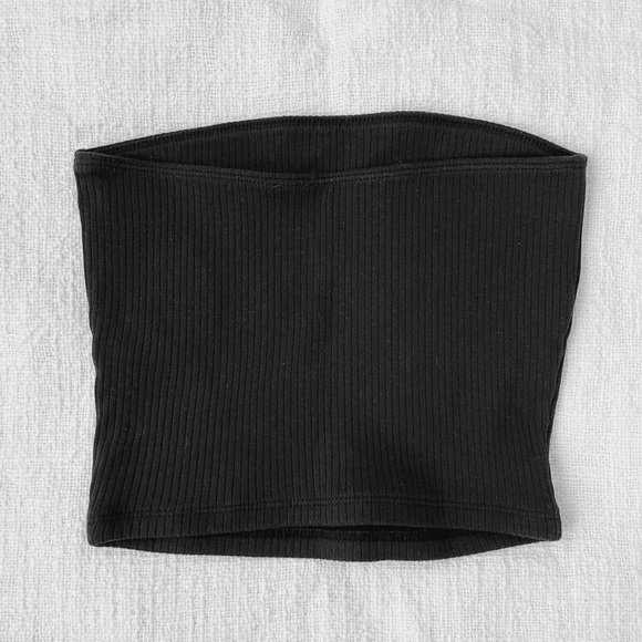 Hollister black ribbed tube top - Picture 2 of 3